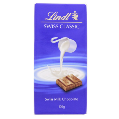 Lindt Swiss Classic Milk Chocolate 100Gm