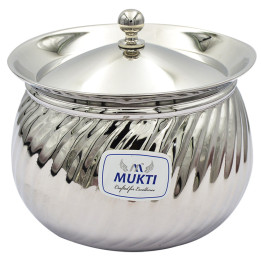Burhan Mukti Stainless Steel Curry and Rice Belly Pot No. 3, 1 pc