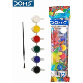 مجموعة ألوان برسلة 12 لون من دومس
