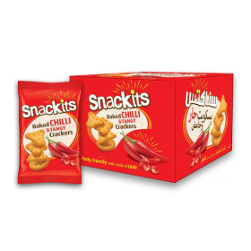 Snackits Baked Chilli and Tangy Crackers Biscuit 26G
