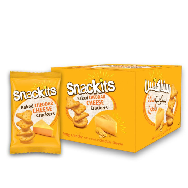 Snackits Baked Cheddar Cheese Crackers, 48 g