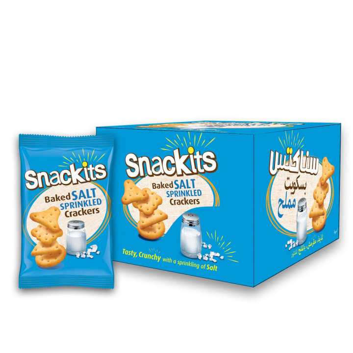 Snackits Baked Salt Sprinkled Crackers, 48 g