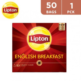 شاي ليبتون الإنجليزي بريكفست أسود – 50 كيس
