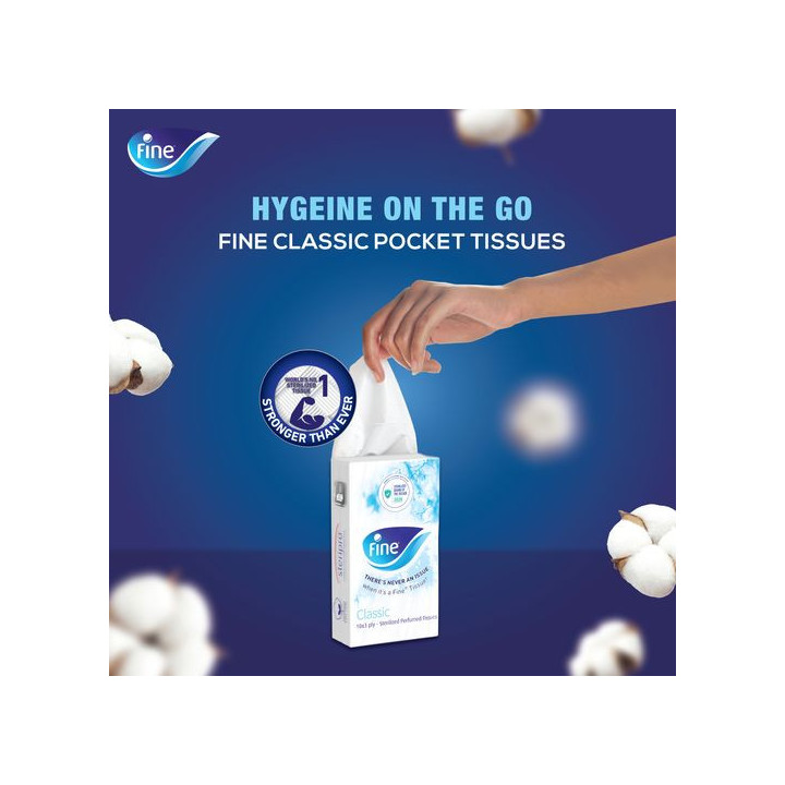All Fine 10-Ply Pocket Tissues No. NW-5C, 1 pack