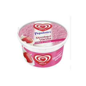 كوب آيس كريم فانيليا وفراولة بحجم 100 مل