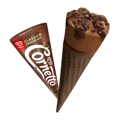 Cornetto Classic Chocolate Icecream Cone 125Ml