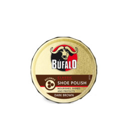 Bufalo Brown Wax Shoe Polish, 75 ml