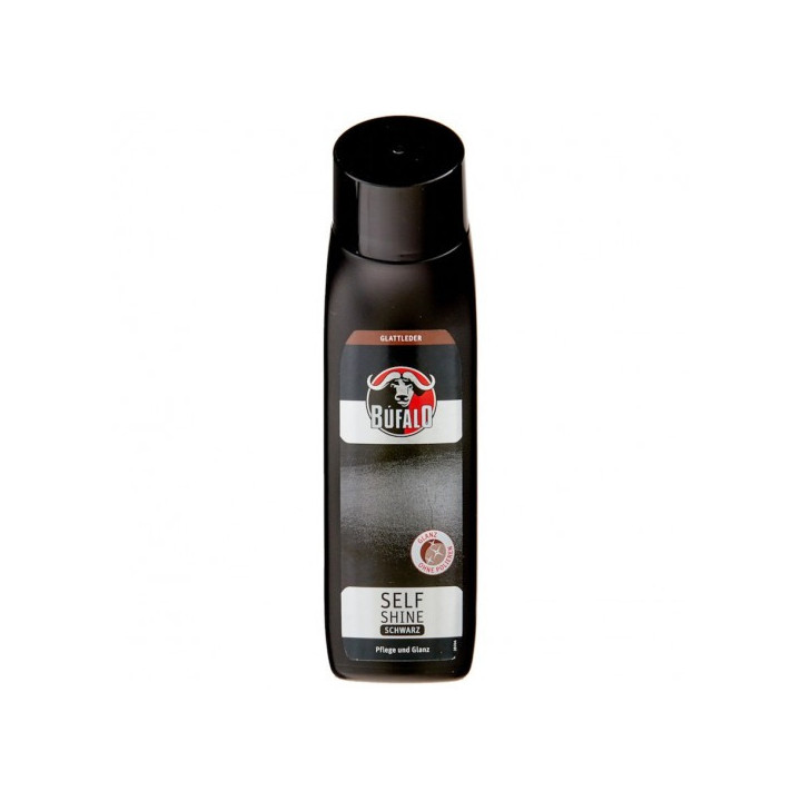 Bufalo Self Shine Black Liquid Shoe Polish, 75 ml