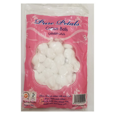 Pure Petal 100Pcs Cotton Balls 1Pkt