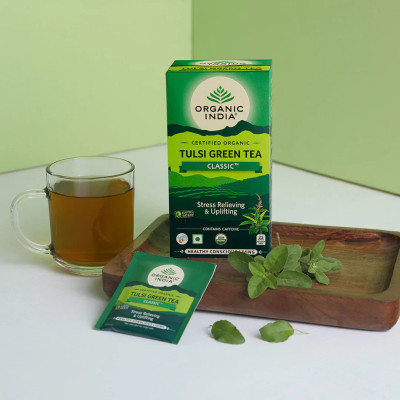 Organic India Classic Tulsi Green Tea 47Gm
