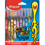 Maped Black Monster 12 Colors Color Pencils 1Pc