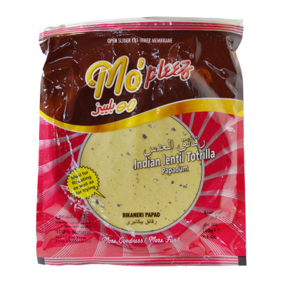 Mopleez Indian Lentil Papad 200G