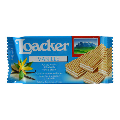 Loacker Vanilla Wafer 45G