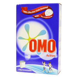 Omo Blue Semi-Automatic Washing Powder, 1.25 kg