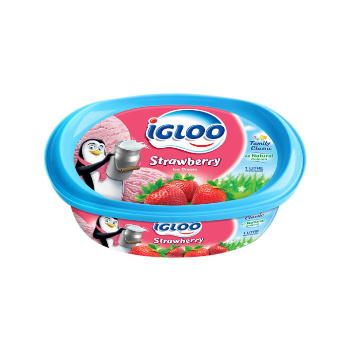 آيس كريم بالفراولة إيجلو، 1 لتر