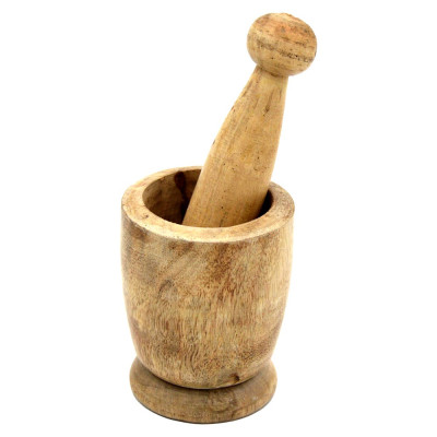 Burhan 4In Wooden Khalbatta 1Pcs