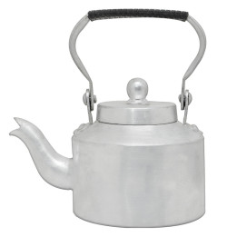 Burhan Aluminium Tea Kettle 5 in, No. 14, India, 1 pc