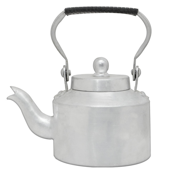 Burhan Aluminium Tea Kettle 5 in, No. 14, India, 1 pc