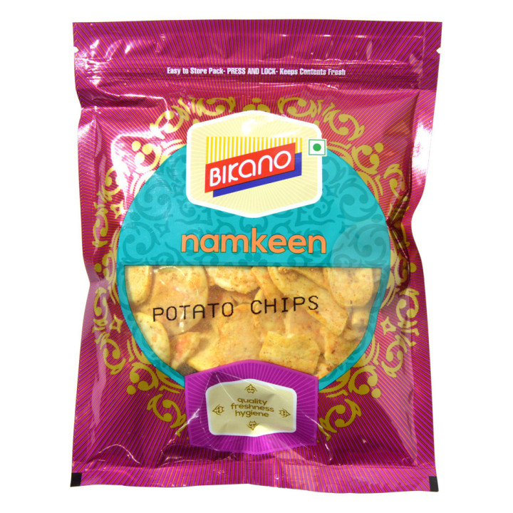 Bikano Fried Spicy Potato Chips, 120 g