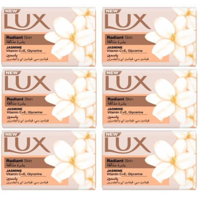 Lux Radiant Skin Jasmine Special Pack 170Gx6 Soap 1Pkt
