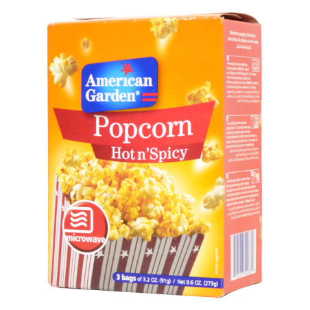 American Garden Hot And Spicy Popcorn 273G