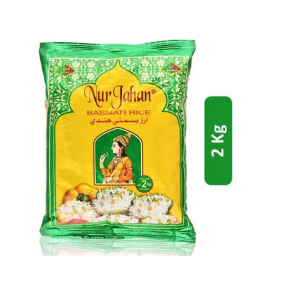 Nur Jahan Basmati Rice Poly Bag 2Kg