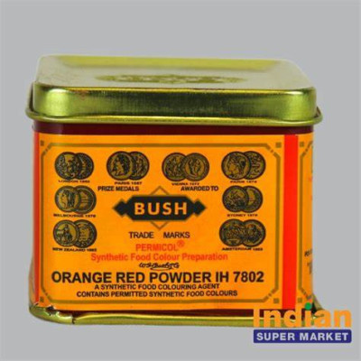 Bush Red Orange Food Color Powder 100G
